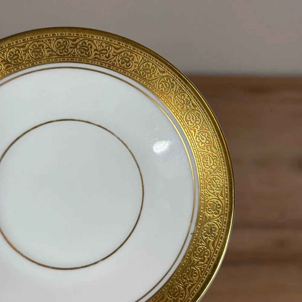 Rosenthal Classic Rose Collection Gold Encrusted Porcelain Saucer Germany